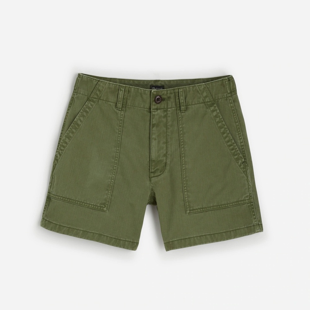 Madewell - Fatigue Shorts in Garment-Dyed Cotton Twill